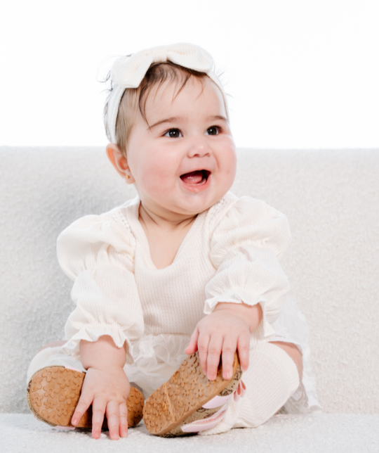 Soft Cream Baby Tulle Dress